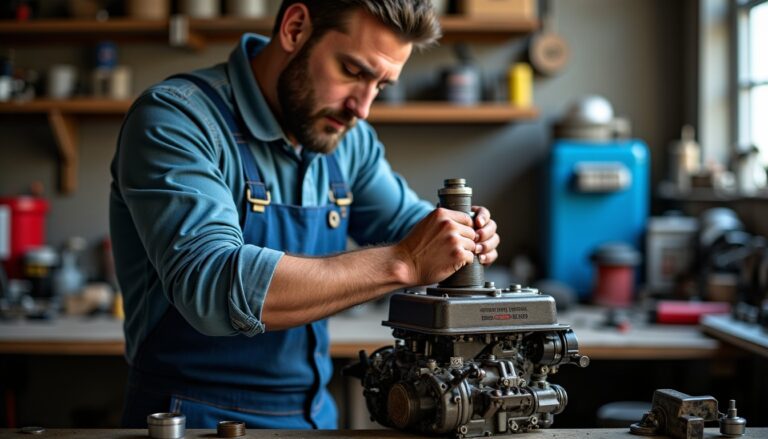 Guide illustré pour l'installation d'un ressort régulateur sur moteur Briggs & Stratton