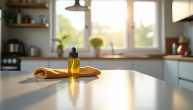 Huile de lin sur plan de travail stratifié : atout ou risque pour votre surface ?