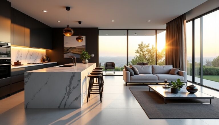 Crédences grand format ou mosaïque : Quelle esthétique pour sublimer votre cuisine ouverte sur le salon ?