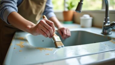 Donnez une seconde vie à votre évier en résine abîmé : guide pour le rénover avec de la peinture sans le remplacer