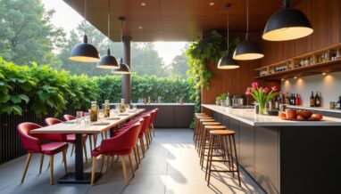 La cuisine de luxe à Paris : fusion élégante du design italien et de l'innovation écologique