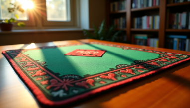 Tapis de poker et TCG : surface, bords cousus et 5 critères essentiels